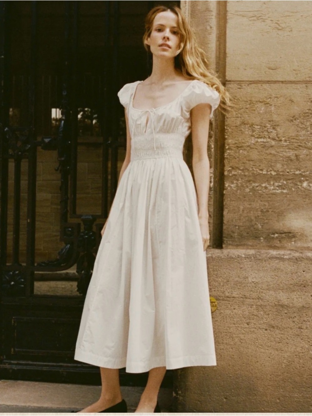 Doen Quinn Midi Dress in Salt
